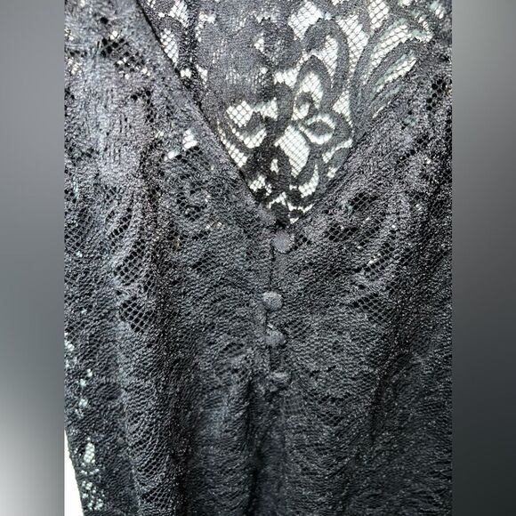 Free People x Revolve Adored Maxi Black Lace Dress - Picture 6 of 11